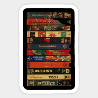 Retro 80s Classic Kids Films - Cassette Style Sticker